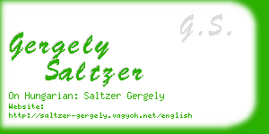 gergely saltzer business card